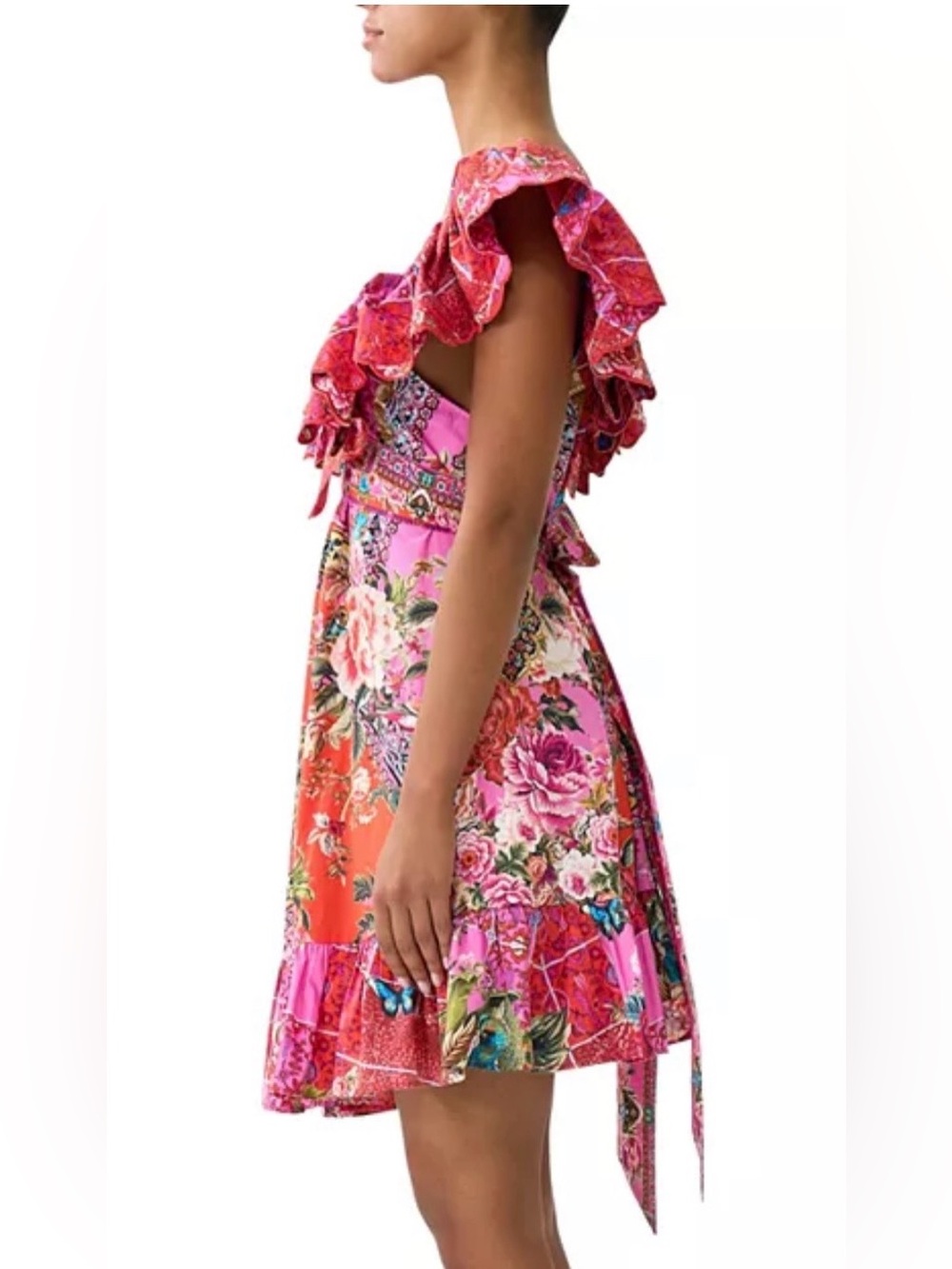 Camilla Heirloom Empire Frill-Neck Mini Dress - Picture 8 of 11